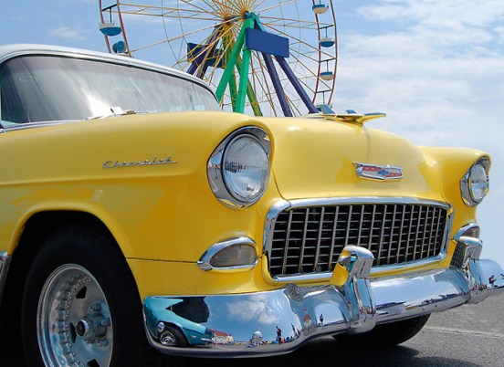 Car show photo taken in Ocean City, MD