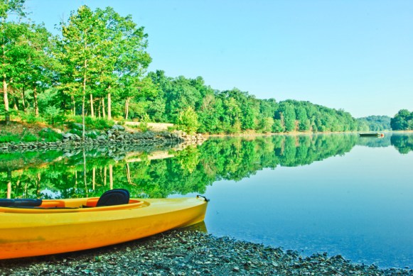 kayak lake view